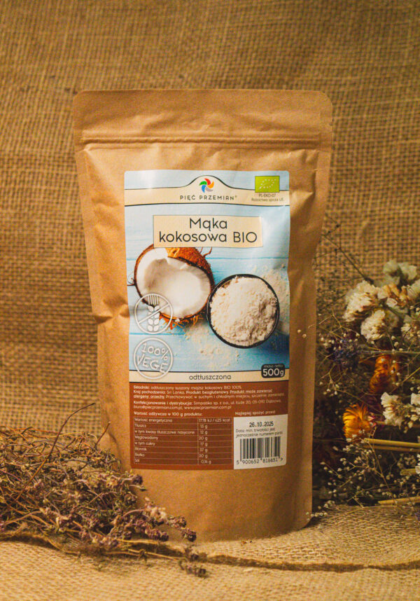 Mąka Kokosowa BIO Pięć Przemian 500g