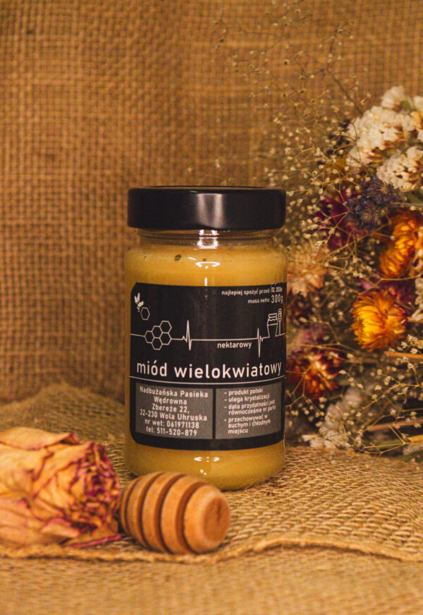 Miód Wielokwiatowy Nadbużańska Pasieka 300g