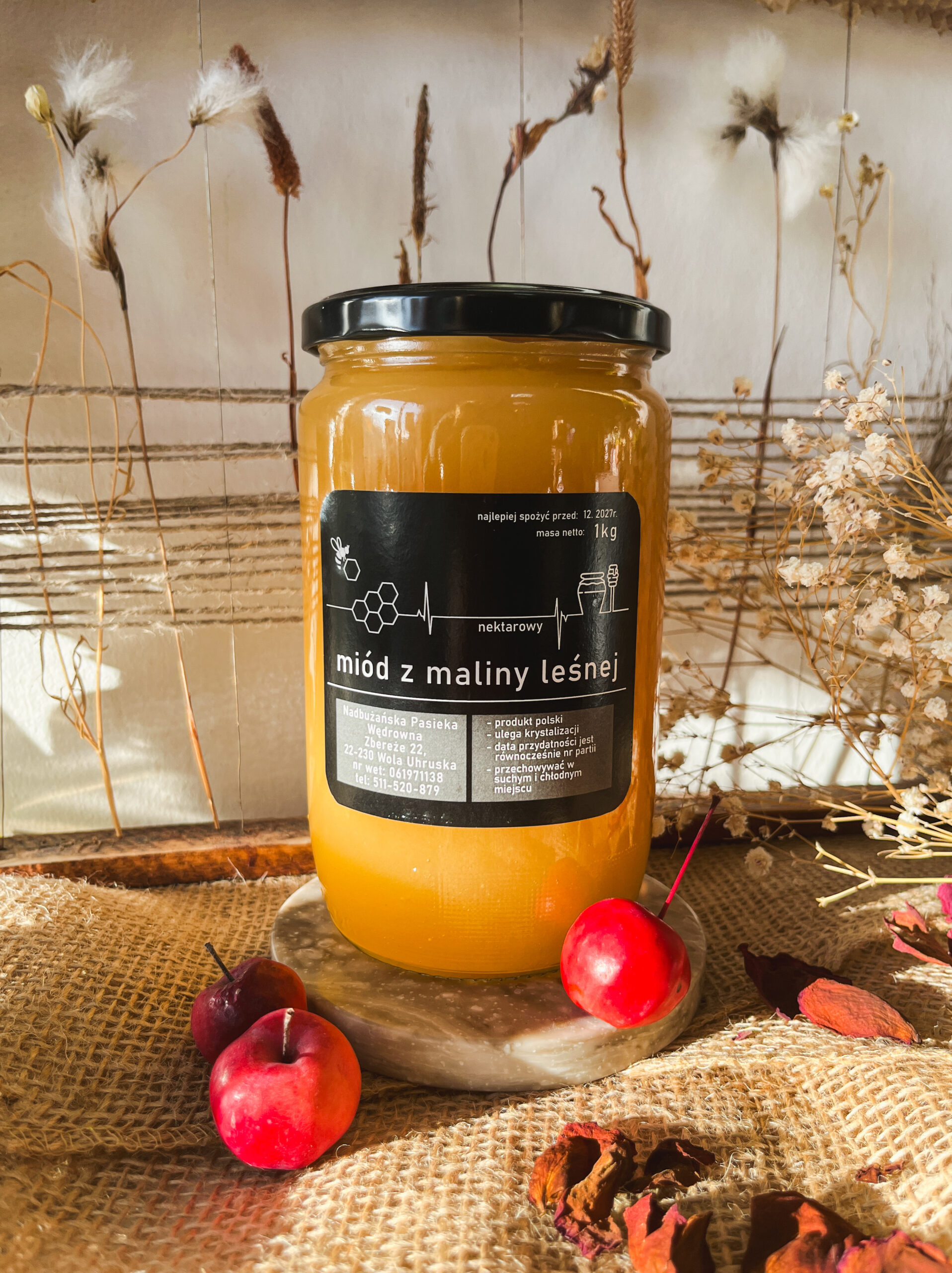 Miód z Maliny Leśnej Nadbużańska Pasieka 1 Miód z Maliny Leśnej Nadbużańska Pasieka