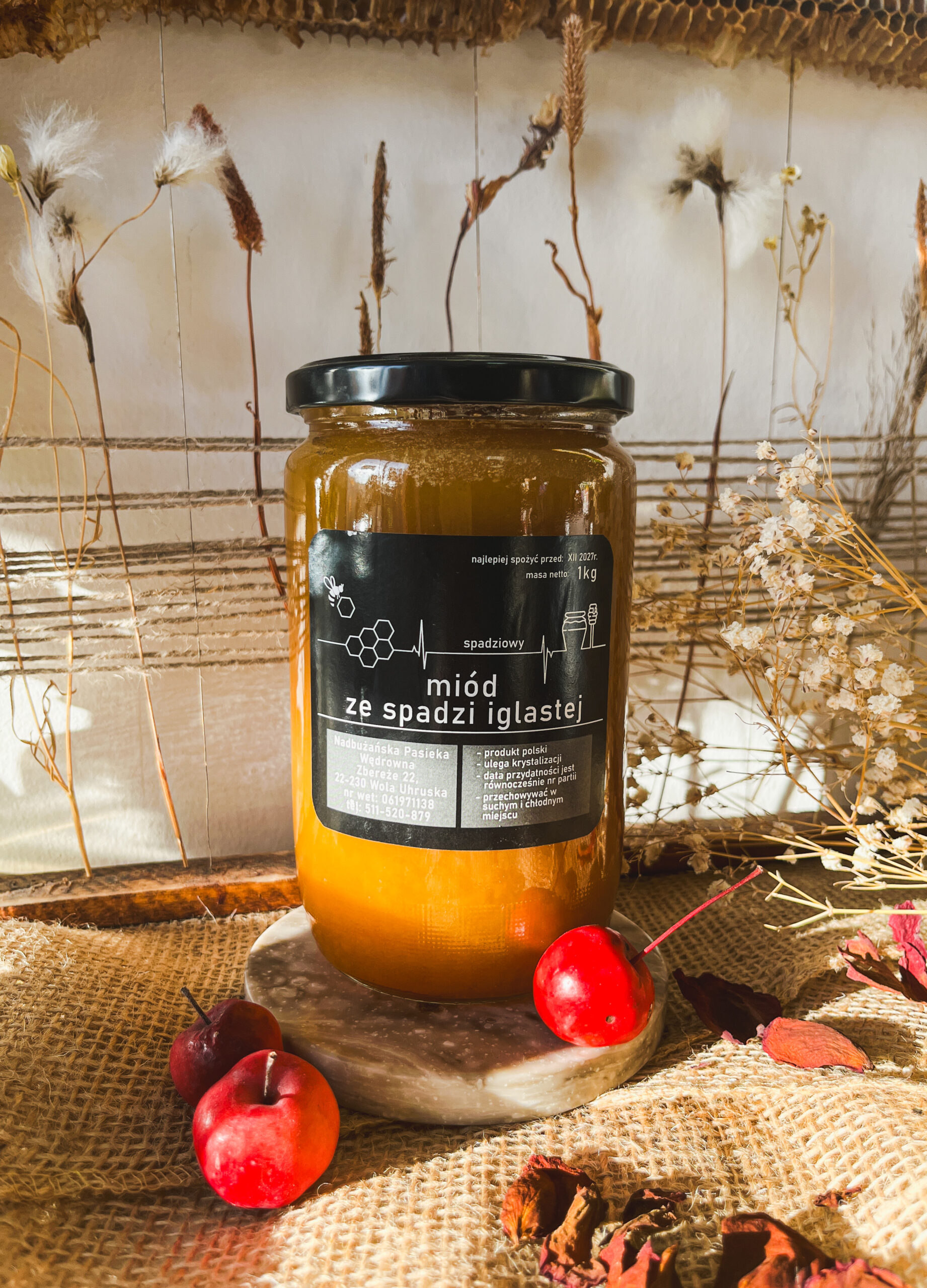 Miód ze Spadzi Iglastej Nadbużańska Pasieka 1 Miód ze Spadzi Iglastej Nadbużańska Pasieka