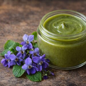 Krem fiołkowy według św. Hildegardy – kurs praktyczny + PDF