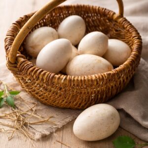 Ekologiczne jaja gęsie z naszego gospodarstwa na Polesiu